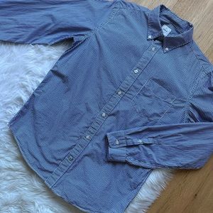 Gap Stripe Button Down Shirt - Size M - Blue/White